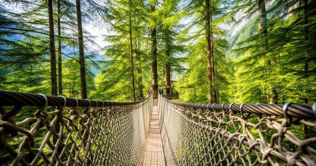 Les avantages des filets pour pont de singe dans les parcours aventure
